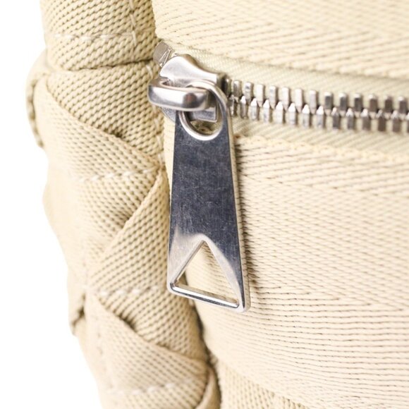 BOTTEGA VENETA Cream Canvas Intrecciato Shoulder Bag - Picture 7 of 10